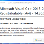 Microsoft Visual C++ Redistributable