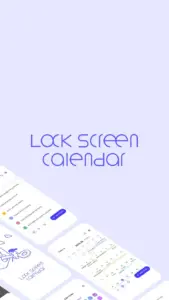 LockScreen Calendar – Schedule 1